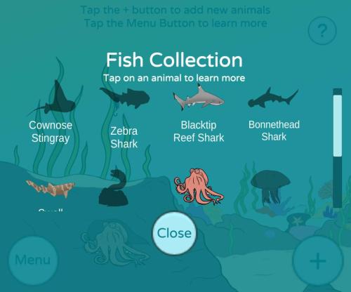 Fish Collection Menu